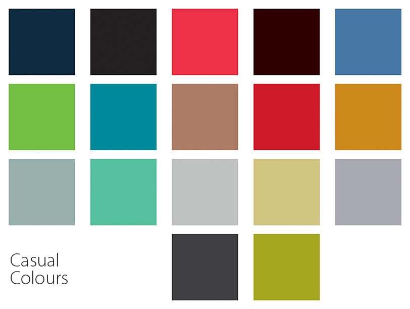 Casual Χρώματα για επαγγελματικά λογότυπα