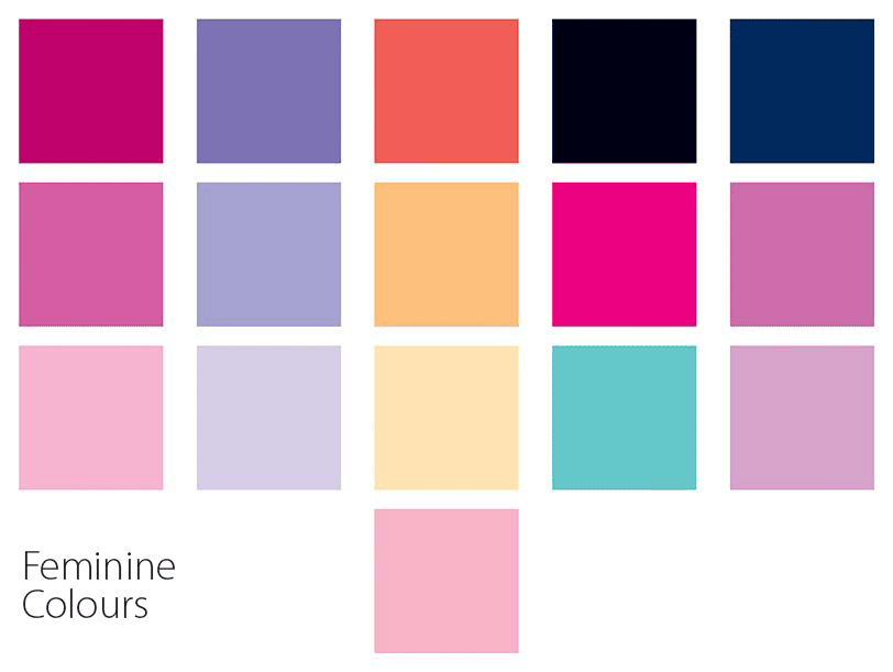 Feminine Χρώματα για επαγγελματικά λογότυπα