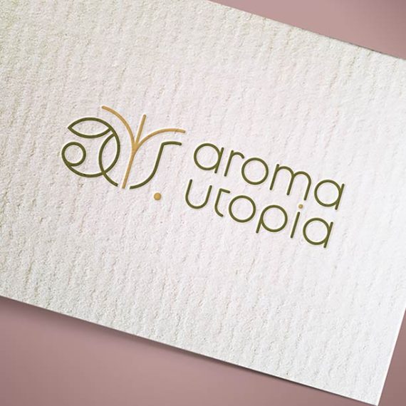 Λογότυπο για αρωματικά προϊόντα Aroma Utopia