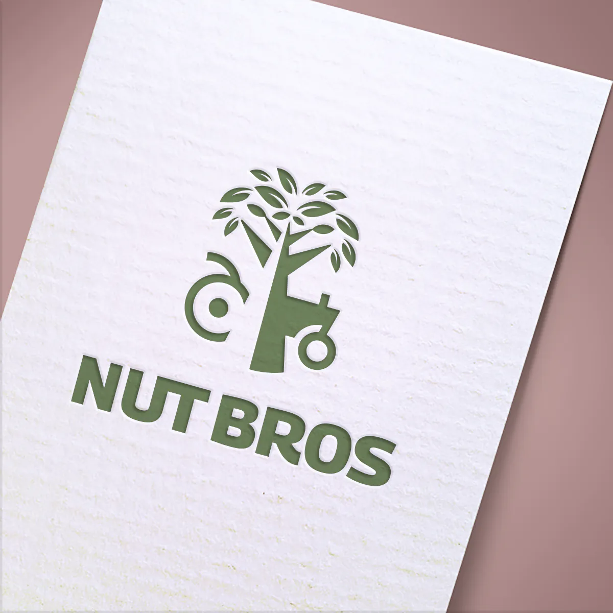 Λογότυπο για ξηρούς καρπούς Nut Bros Λογότυπο για ξηρούς καρπούς Nut Bros