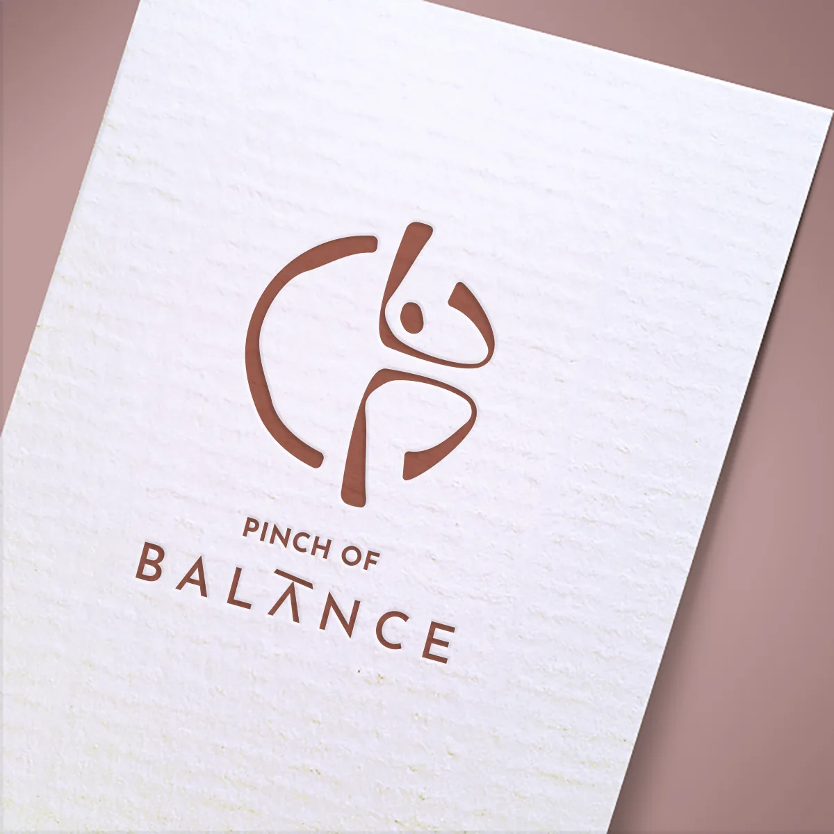 Λογότυπο Studio Pilates Pinch of Balance Λογότυπο Studio Pilates Pinch of Balance
